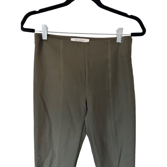 MM. La Fleur Powerstretch High Rise Size Zip Pants Olive Green Size 4 New York - Picture 3 of 14